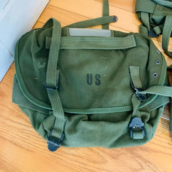 3 Vintage Military USMC Cargo Field Pack DSA 100-70 C 1388 Bag Pouch Vietnam - Picture 4 of 7